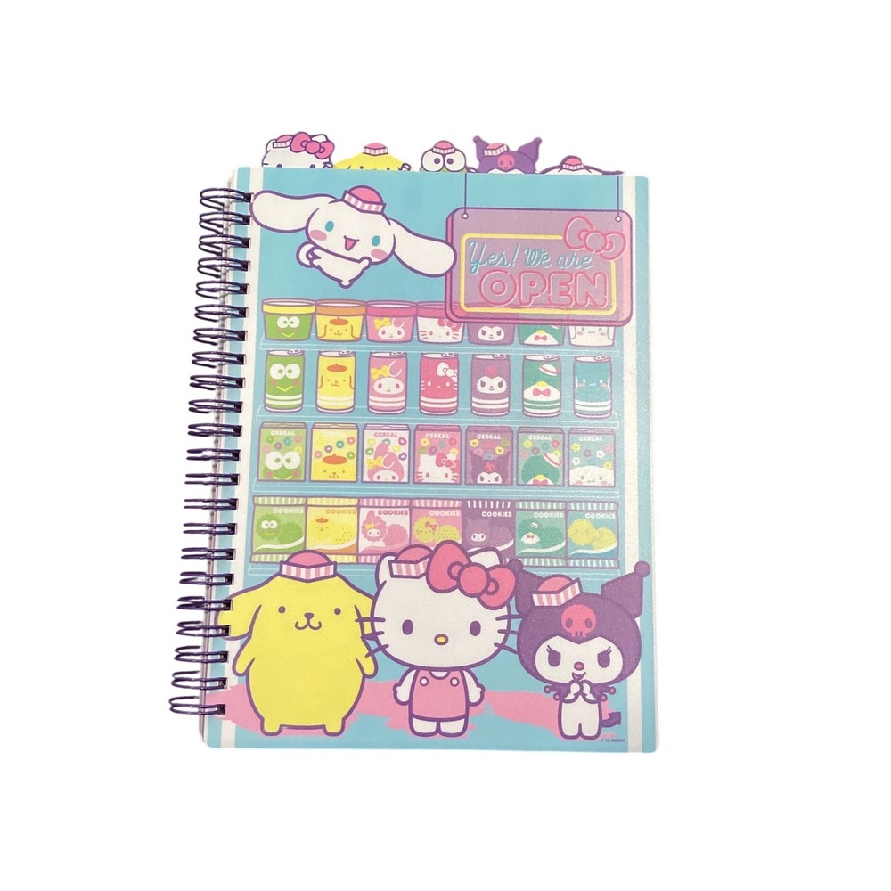 Sanrio Hello Kitty and Friends‎ Snack Shop Spiral Journal 80 Sheets 232164-WG